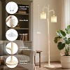 GTCLIGHTING Floor Lamp for Living Room - 69" Rustic Farmhouse Tree Trunk Tall Lamp - Country Vintage Reading Light with Linen Shade for Bedroom - 3 of 4