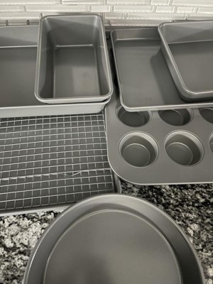 8pc Nonstick Bakeware Set Gray - Figmint™ : Target