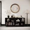 Accent Storage Cabinet, Modern Buffet Sideboard Console Table with 4 Doors and Adjustable Shelves - 2 of 4