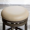 NicBex 30" Fabric/Leather Swivel Bar Stools,Counter Height Bar Stools with Padded Seat,360° Rotating Barstools for Kitchen Island & Home Bar - 4 of 4