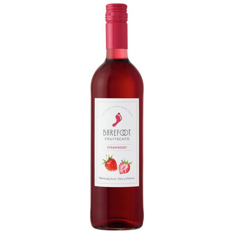Barefoot Cellars Fruitscato Strawberry Moscato Sweet Wine - 750ml Bottle, 1 of 6