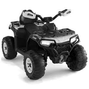 12V Kids Ride On ATV Car with Parent Remote, Off-Road 4 Wheeler w/ Suspension, LED Flag, Bluetooth, USB, Music & Lights - 1 of 4