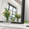 MAYEERTY Hanging Mirror Aluminum Alloy Thin Edge Right Angle Arch Gold 30x28x1in - 2 of 4
