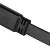 SilverStone Technology High Quality HDMI flat Cable with Ethernet3D & Audio Return Channelver 1.4a 3000mmBlackgold plate - 3 of 4