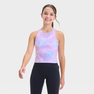 Girls' Strappy Crop Tank Top - All In Motion™ - 1 of 3