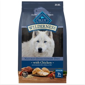 Blue Buffalo Wilderness Senior Dry Dog Food with Chicken Flavor - 28lbs - 1 of 4