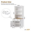 63in Farmhouse Storage Cabinet with Adjustable Shelves Drawer and Anti-Tip Kit for Kitchen Living Room -3irtyhousy - 4 of 4