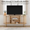 Brafab Boho TV Stand, Modern Entertainment Media Center for up to 60" TV with Storage Adjustable Shelf and Sturdy Steel Legs - 3 of 4