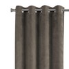Monarch Specialties Curtain Panel 2Pcs Set  Room Darkening Grommet Living Room Bedroom Kitchen Velvet Polyester Beige Contemporary Modern - 3 of 4