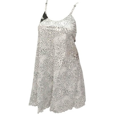 LA LEELA Women's Vacay Holiday Summer Beachwear Sleeveless Casual Honeymoon Lounge Beach Dress Slip Chemise 2-4 White_AC973