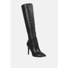 Indulgent High Heel Croc Calf Boots Women - 2 of 4