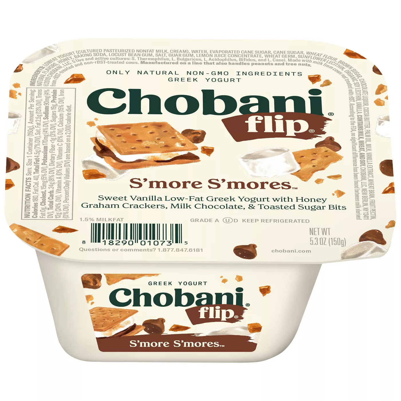 Chobani Chobani Flip Low-Fat Greek Yogurt S'more S'mores 5.3oz
