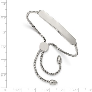 Chisel Stainless Steel Polished Adjustable ID Bracelet - 1 of 2