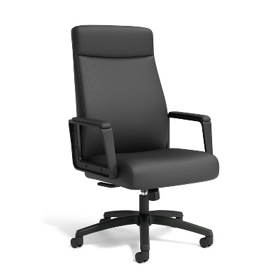 Union & Scale Prestige Bonded Leather Manager Chair Black UN59408