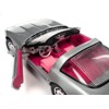 1986 Chevrolet Corvette Convertible Silver Met. w/Pink Interior "Silver Screen Machines" 1/18 Diecast Model Car by Auto World - 4 of 4