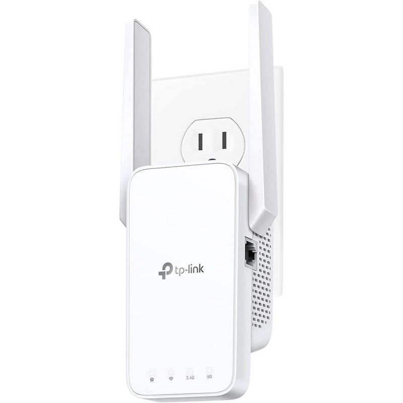 TP-Link AC750 WiFi Extender (RE215) Covers Up to 1500 Sq.ft and 20 Devices Dual Band Wireless Repeater for Home White Manufacturer Refurbished, 1 of 7
