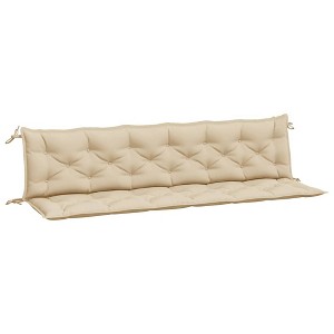 vidaXL Garden Bench Cushions - Beige 78.7"x19.7"x2.8" - Water-Resistant Oxford Fabric for Patio/Indoor Furniture - 1 of 4