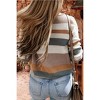 Women's Classic Round Neck Colorblock Knit Sweater - 1 the Woman - 2 of 2