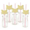 Big Dot of Happiness Gold Glitter Cat Party Straws - No-Mess Real Glitter Cut-Outs & Decorative Baby Shower or Birthday Party Paper Straws - Set of 24 - 2 of 4