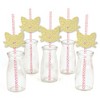 Big Dot of Happiness Gold Glitter Cat Party Straws - No-Mess Real Glitter Cut-Outs & Decorative Baby Shower or Birthday Party Paper Straws - Set of 24 - image 2 of 4