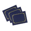 Great Papers Premium Textured Certificate Holder Navy 938903 - 3 of 4