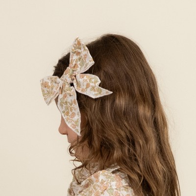 Makemake Organics Organic Hair Bow Clip - Tuscan Bloom