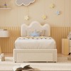 Whizmax Bed Frames Lamb Velvet Twin Beds Cute Platform Bed Frame for Girls, Boys,Sturdy Platform Bed, No Box Spring Needed, Wooden Slats, Noise Free - 3 of 4