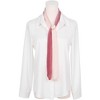 INSPIRE CHIC Women's Solid Contrast Color Pleated Long Satin Neck Scarves 49.2"x4.3" 1 Pc - 2 of 4