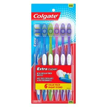 Colgate Extra Clean Full Head Medium Toothbrush - 6ct