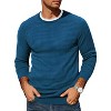 COOFANDY Mens Pullover Sweater Waffle Knit Crewneck Long Sleeve Dress Sweater - 4 of 4