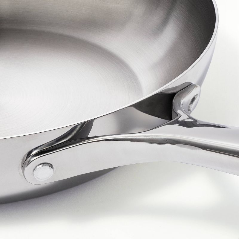 12&#34; Stainless Steel Frypan with Cover Silver - Figmint&#8482;, 5 of 10