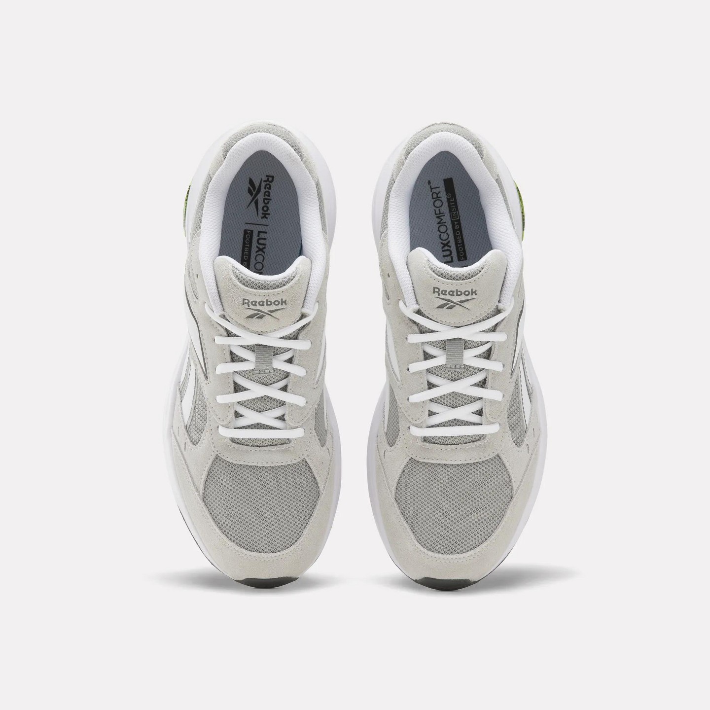 Мужские кроссовки Reebok DMX Comfort+ Walk Ultra Shoes Size 10 AHA - New Grey 2/White, цвет: Серый — фото 2