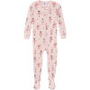 Gerber Baby Girls' Snug Fit Footed Pajamas, 2-Pack, Ballerinas - image 2 of 4