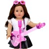 Sophia’s Guitar, Sunglasses and Microphone for 18" Dolls, Pink - 3 of 4