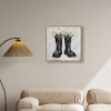 Art Remedy Rainboots and Daisies Chic Farmhouse Wall Art Framed - 2 of 4