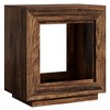 Resenkos Nightstand, Night Stand,Wood End Table, Square Side Table Nightstands with Storage,Rustic Brown - 2 of 4