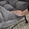 Lazy Chair with Ottoman, Modern Lounge Accent Chair with Armrests and a Side Pocket, Leisure Upholstered Sofa Chair - 3 of 4