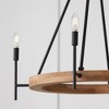 Capital Lighting Jonah 4 - Light Chandelier in  Light Wood/Matte Black - 4 of 4