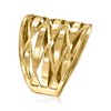 Ross-Simons Italian 14kt Yellow Gold Crisscross Ring Size 6 - 3 of 4