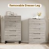 Jojoka 5 Dresser for Bedroom,Tall Dresser,Freestanding Vertical Drawer Cabinet with Storage for Living Room - 3 of 4