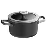 BergHOFF Graphite Non-stick Ceramic Stockpot 8", 3.3qt. With Glass Lid, Sustainable Recycled Material