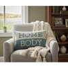 Cozy Hooked Pillow Cover Homebody Text Accent – 18 Inch by Manual Woodworkers and Weavers - 3 of 3