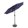 WestinTrends 9 Ft Outdoor Patio Market Umbrella with Black Round Base - 2 of 4