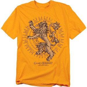 Game Of Thrones Lannister Burst Sigil Adult T-Shirt - 1 of 4