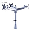 Mount-It! Triple Monitor Desk for Multiple User, Three Monitor Swivel Arm Desk Mount Fits 20 22 24 25 26 27 Inches Screens, VESA 75 and 100 Compatible - 4 of 4