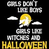 Girl's Design By Humans Girls like Halloween By OffensiveFun T-Shirt - 2 of 3