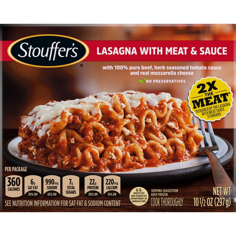 Stouffer&#39;s Frozen Lasagna with Meat &#38; Sauce Classics - 10.5oz, 1 of 11
