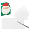 10ct Blank Christmas Cards Boxed with Envelopes Santa - 2 of 4