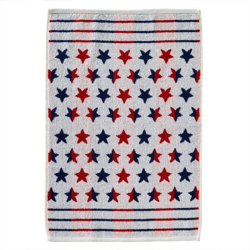 2pc Red White and Stars Hand Towel Set - SKL Home, 4 of 10