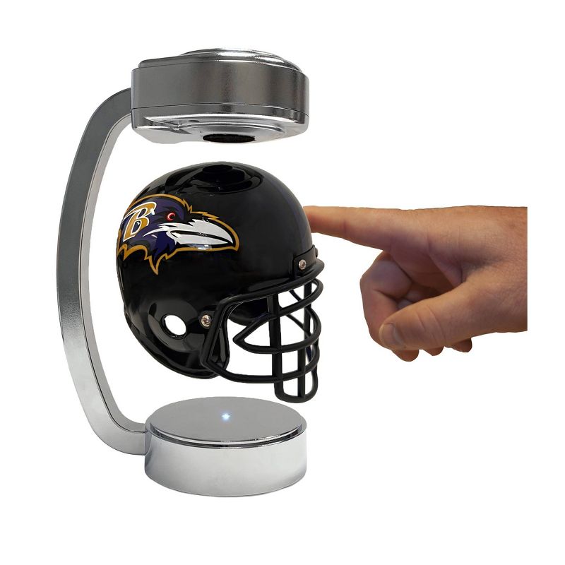 NFL Baltimore Ravens Chrome Mini Hover Helmet Sports Memorabilia, 2 of 3
